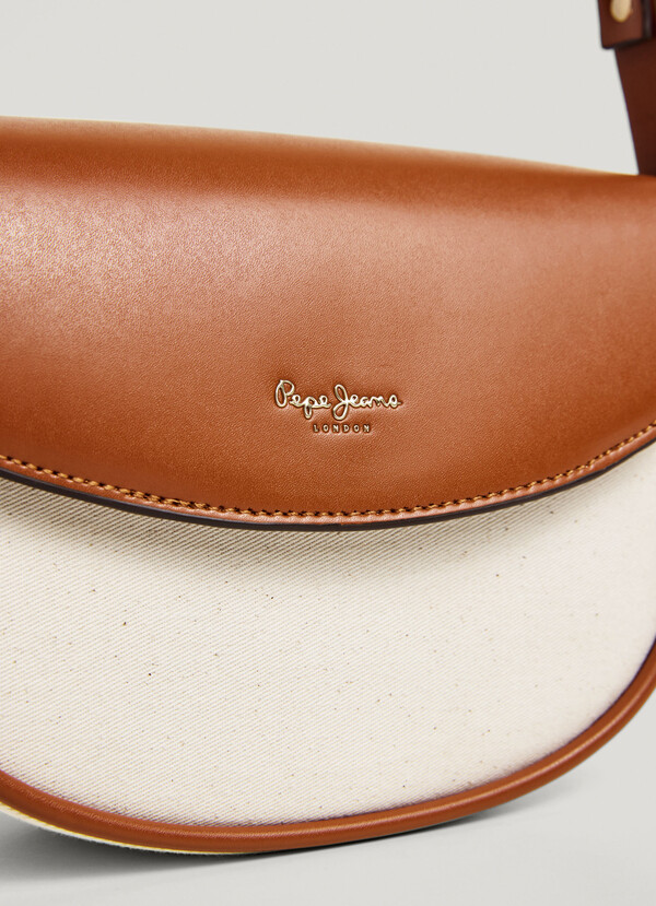 COMBINED SHOULDER BAG WITH FLAP