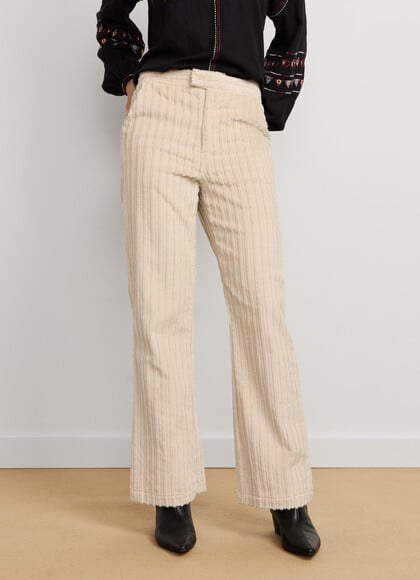 STRAIGHT FIT CORDUROY TROUSERS