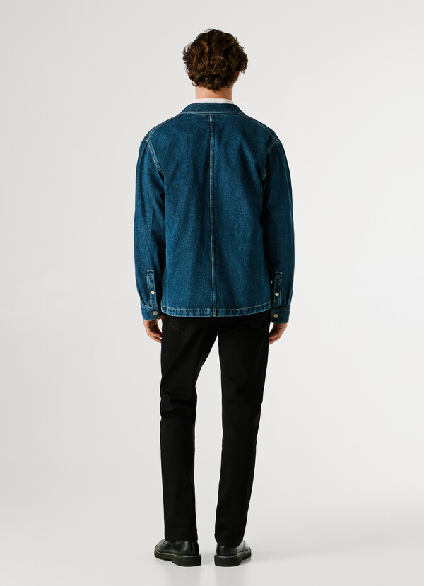 RELAXED FIT DENIM OVERSHIRT