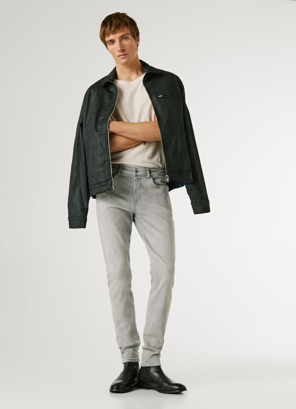 SKINNY FIT MID-RISE JEANS - FINSBURY