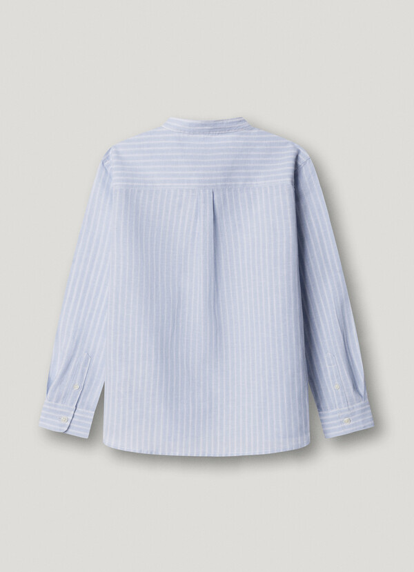 CHEMISE COUPE D&Eacute;CONTRACT&Eacute;E &Agrave; RAYURES