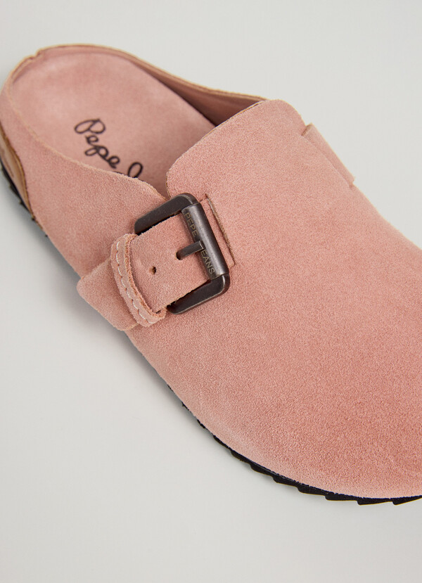 SUEDE CLOGS