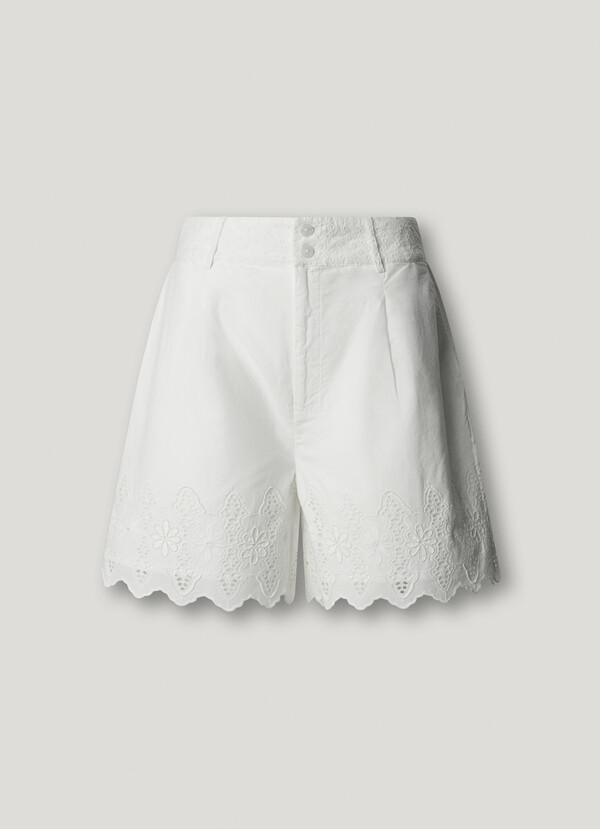 SHORTS WITH OPENWORK DETAILS