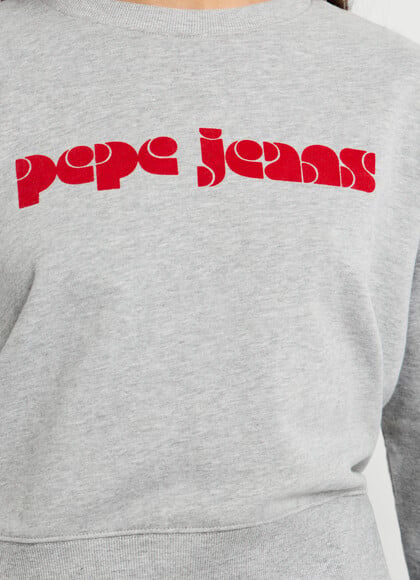 CREW NECK SWEATSHIRT WITH RETRO LOGO
