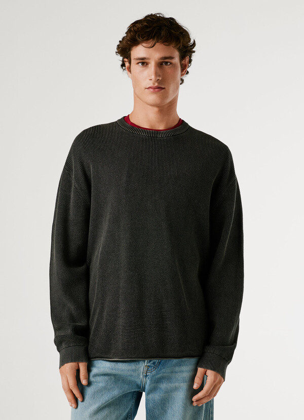 CREW NECK KNIT JUMPER