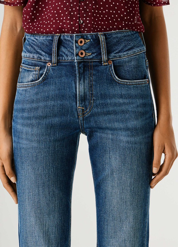 MID-RISE FLARE FIT JEANS - VENUS