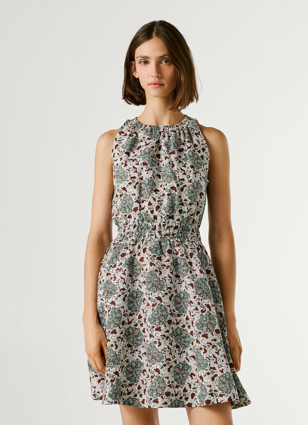 FLORAL PRINT MINI DRESS