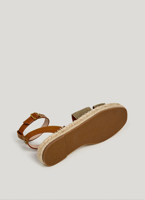 FLAT JUTE SANDALS