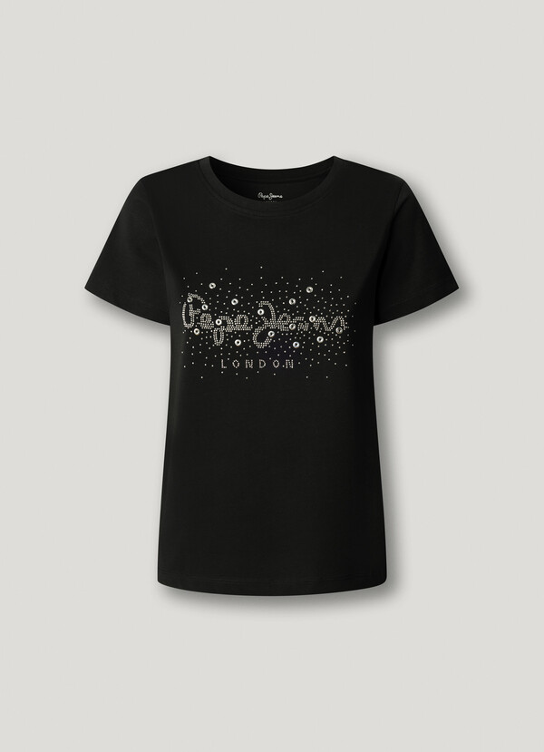 STRASS LOGO T-SHIRT