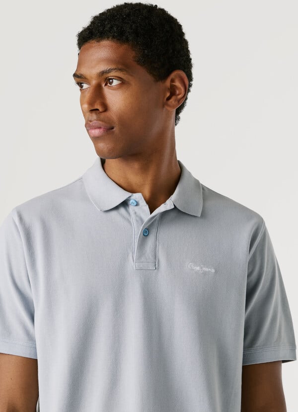 GARMENT DYED PIQUE POLO SHIRT