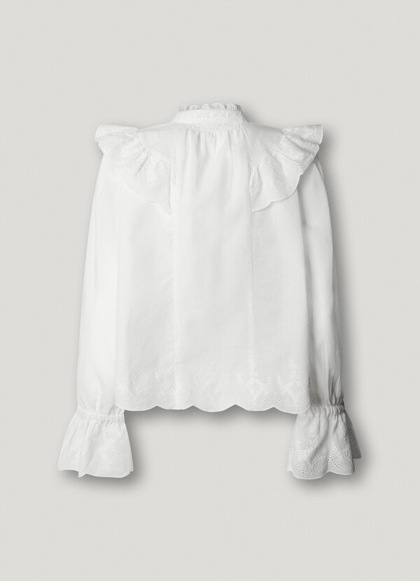 FLUID RUFFLE BLOUSE