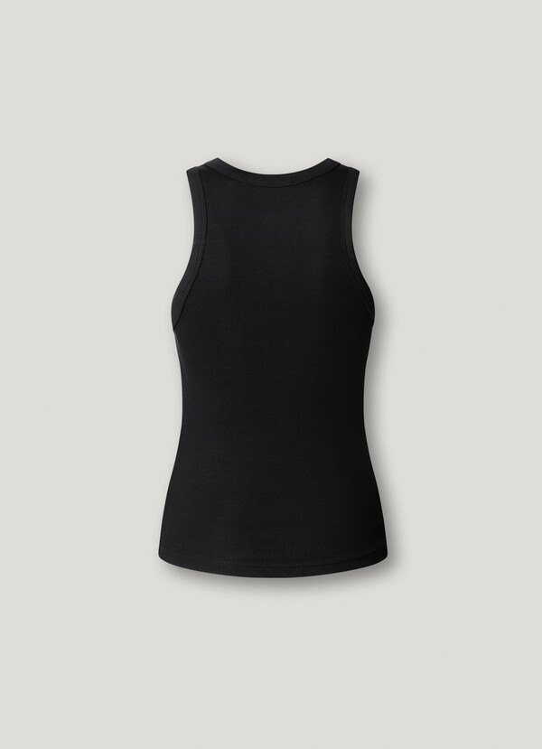 SLEEVELESS RIBBED TOP