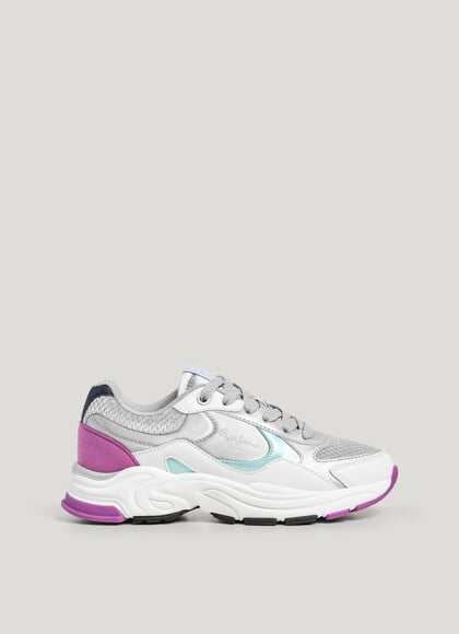 COMBINED TRAINERS WITH METALLIC DETAILS