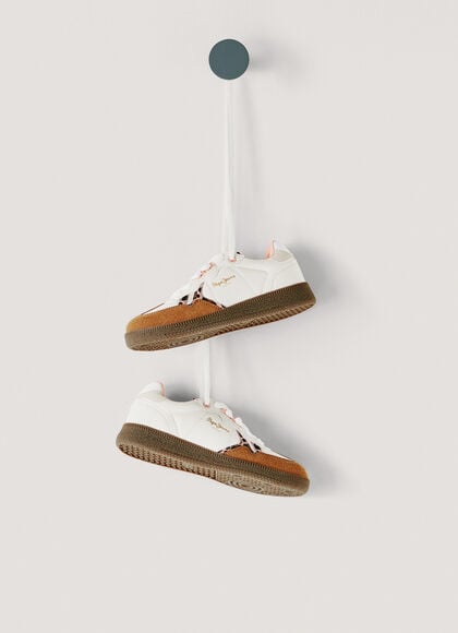 CUPSOLE TRAINERS WITH ANIMAL PRINT DETAILS