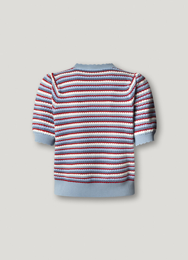 STRIPED KNIT JUMPER