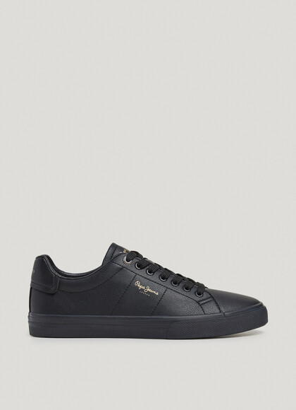 LEATHER EFFECT CLASSIC TRAINERS