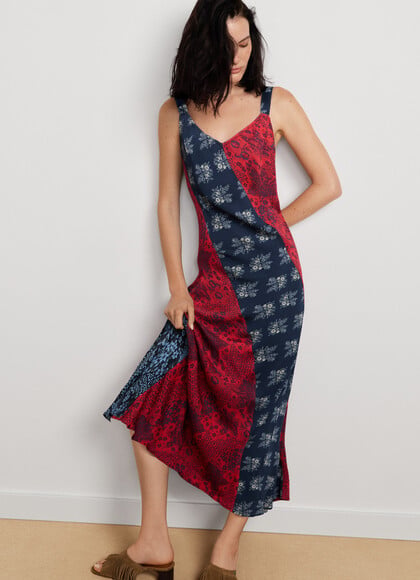 FLORAL PRINT MIDI DRESS