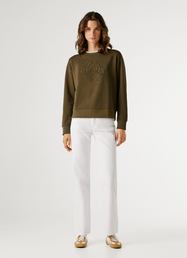 CREW NECK LOGO SWEATSHIRT