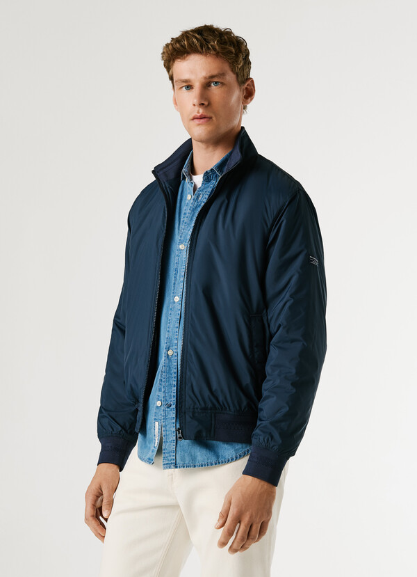 HARRINGTON JACKET WITH HIGH NECK