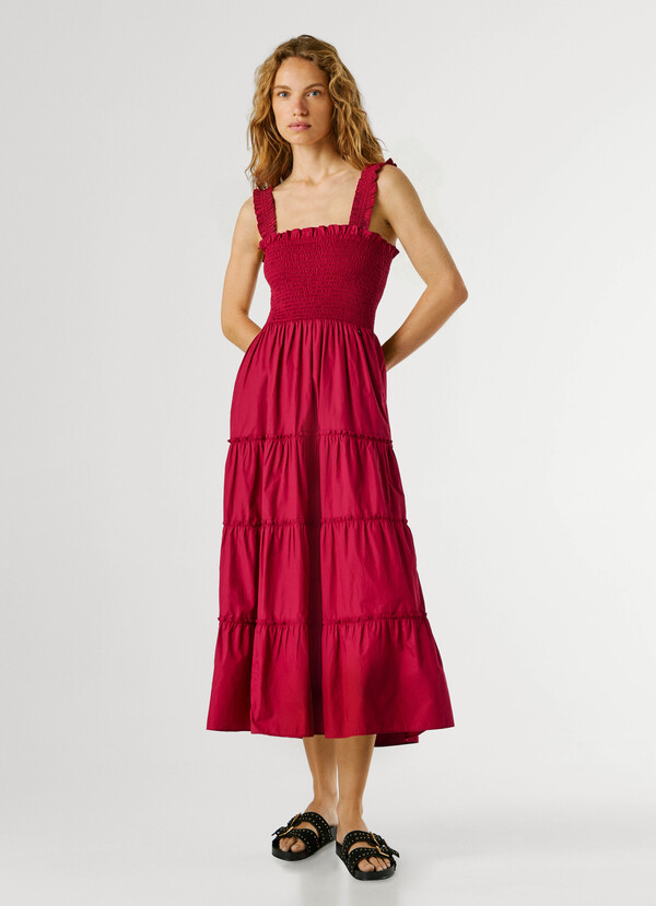POPLIN MAXI DRESS