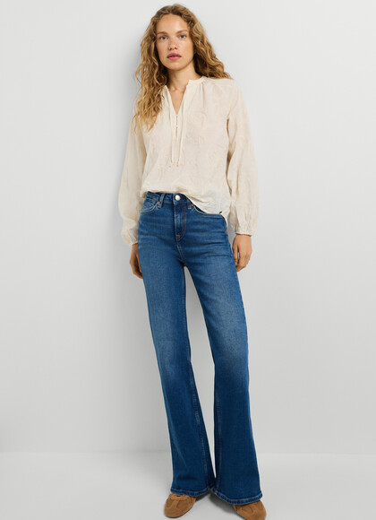 HIGH-RISE FLARE FIT JEANS - WILLA