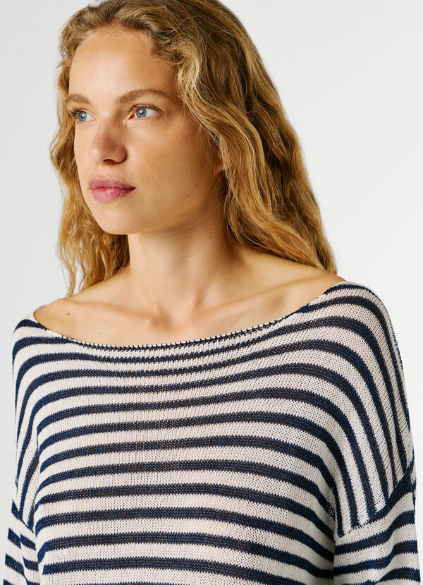 STRIPED KNIT JUMPER