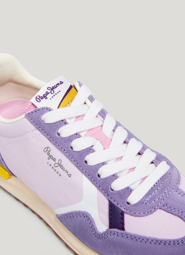 MARVIN - RETRO TRAINERS WITH SUEDE DETAILS 