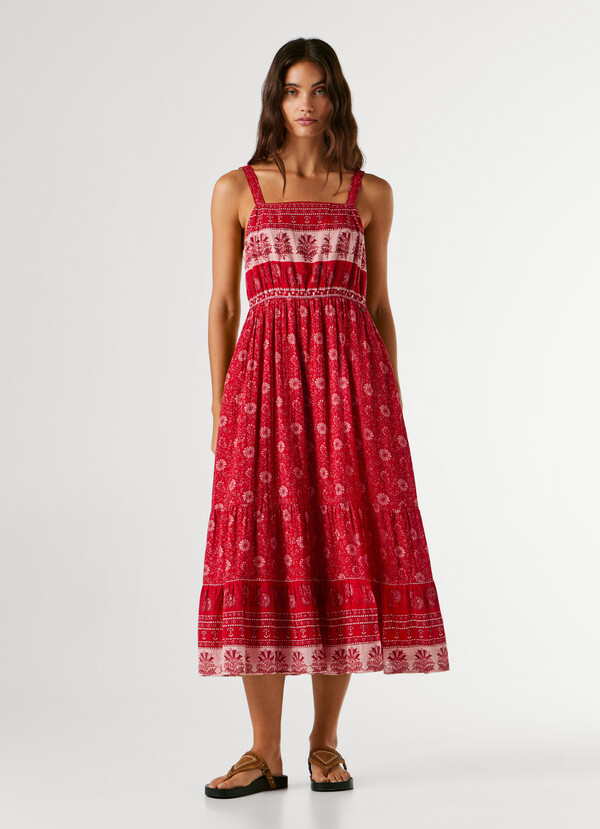 FLORAL PRINT MAXI DRESS