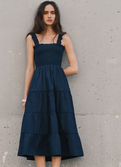 POPLIN MAXI DRESS