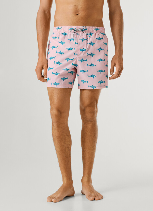 SWIM SHORTS WITH SHARK PRINT