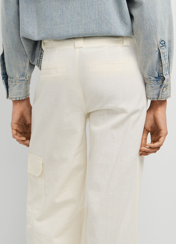 WIDE FIT CARGO TROUSERS