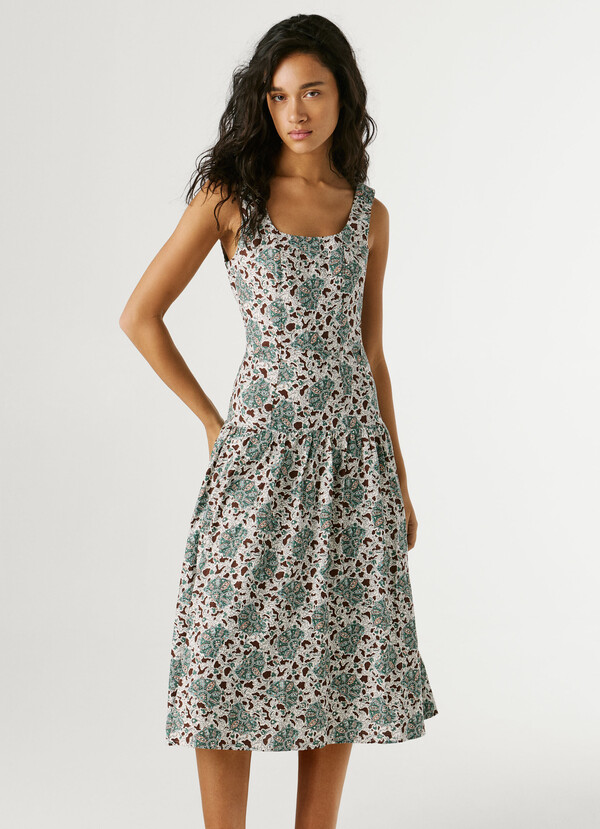 FLORAL PRINT MAXI DRESS