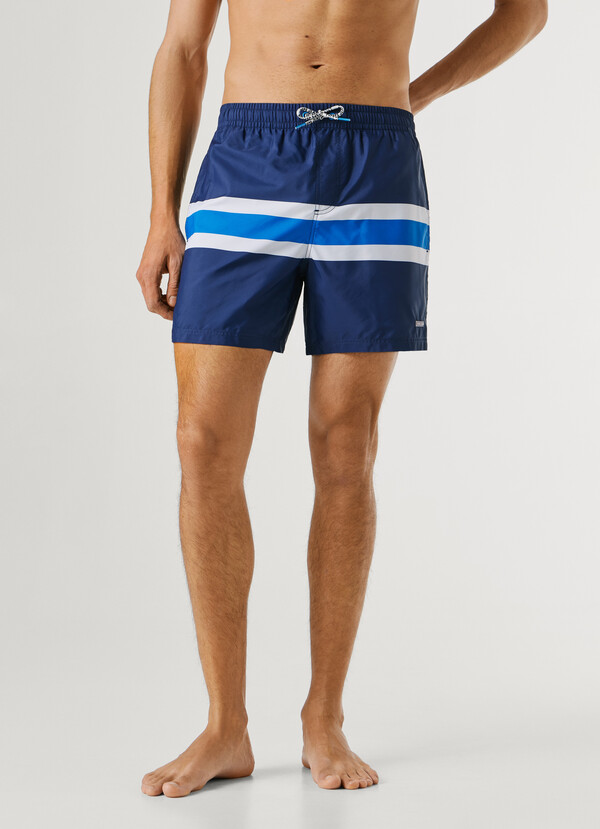 COLOR BLOCK SWIM SHORTS