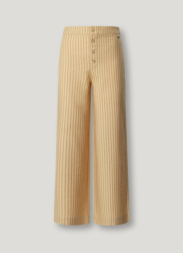 STRAIGHT TWILL TROUSERS