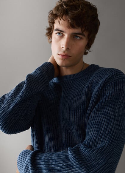 REGULAR FIT CREW NECK KNIT JUMPER