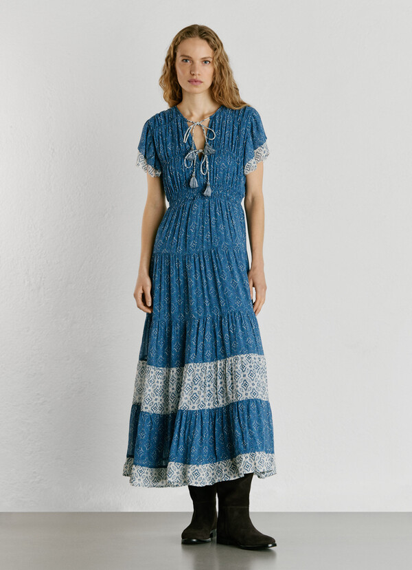 FLORAL PRINT MAXI DRESS