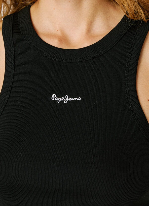 SLEEVELESS RIBBED TOP
