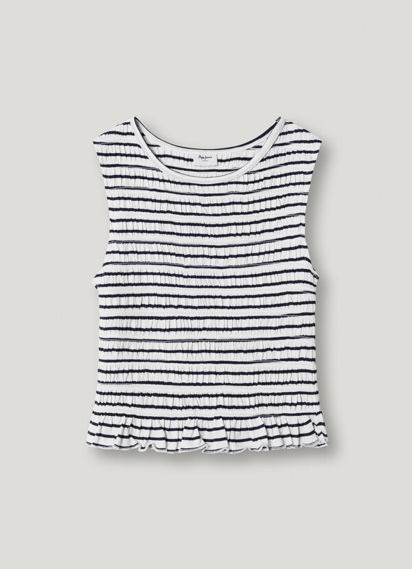 SLEEVELESS STRIPED TOP