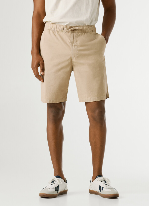 RELAXED FIT POPLIN SHORTS