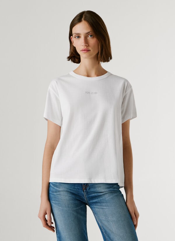 STRASS LOGO T-SHIRT