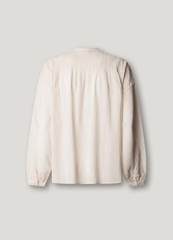FLUID MAO COLLAR BLOUSE