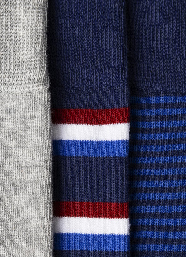3PACK SOCKS WITH TRIMS