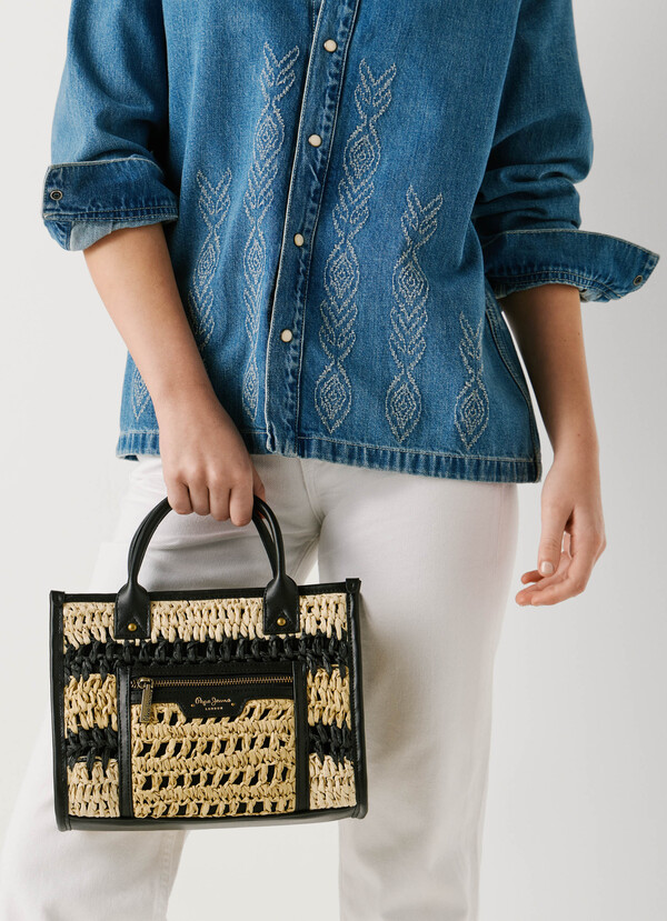 RAFFIA SHOULDER BAG