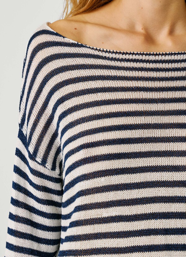 STRIPED KNIT JUMPER