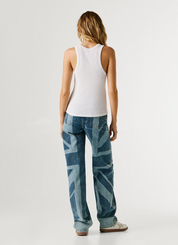 SLEEVELESS RIBBED TOP