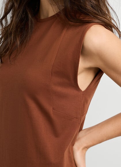 CREW NECK MAXI DRESS