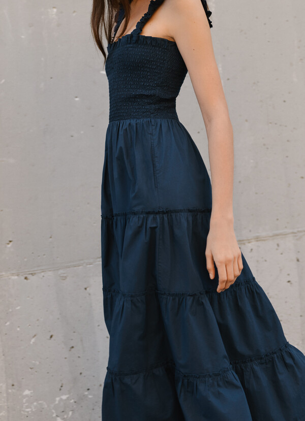 POPLIN MAXI DRESS