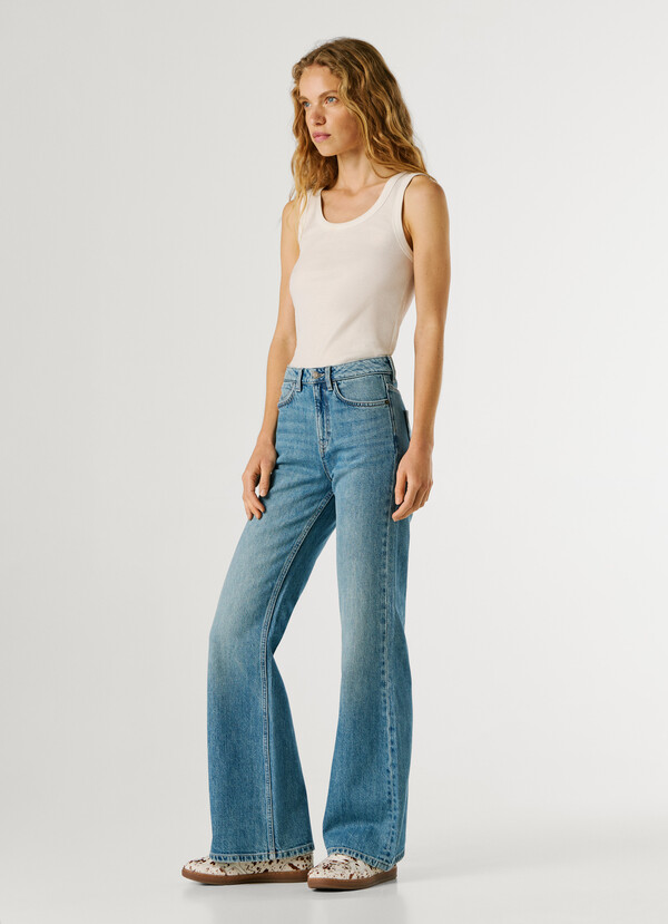 HIGH-RISE FLARE FIT JEANS - WILLA