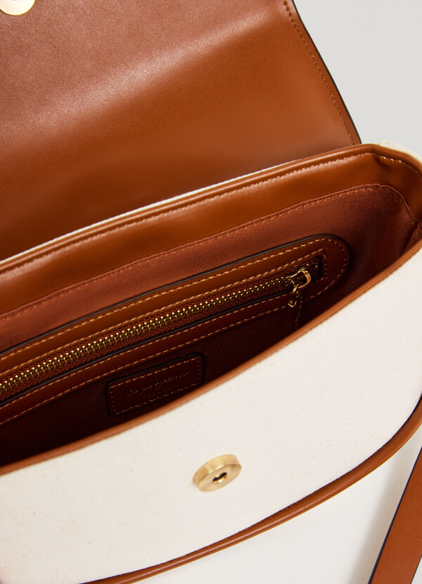 COMBINED SHOULDER BAG WITH FLAP