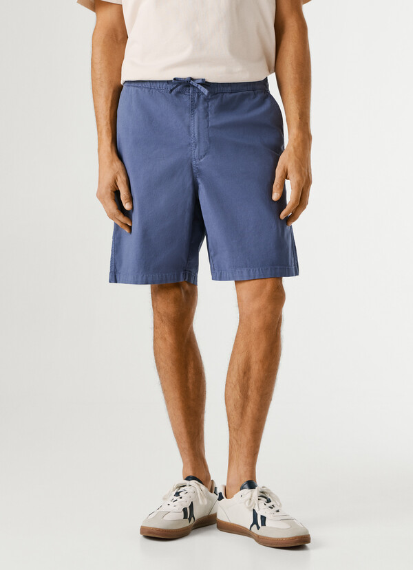 RELAXED FIT POPLIN SHORTS